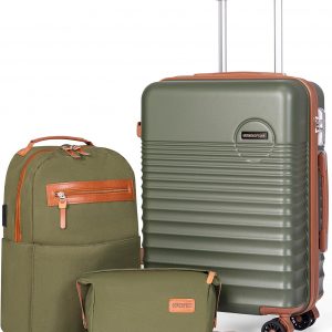 Carry On Luggage 22x14x9 Airline Approved, 20-inch Hard Shell Suitcases with Wheels, ABS Lightweight Carry on Suitcase with TSA Lock