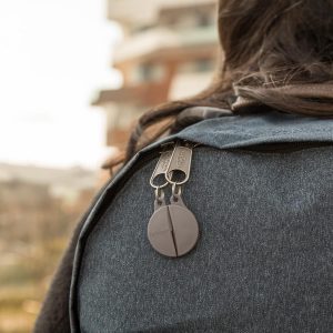 Bobino Zipper Clip | Anti Theft Purse & Backpack Lock | Anti Pickpocket | Travel Essentials | Purse and Backpack Safety | Travel Safety | 2 Pack Slate