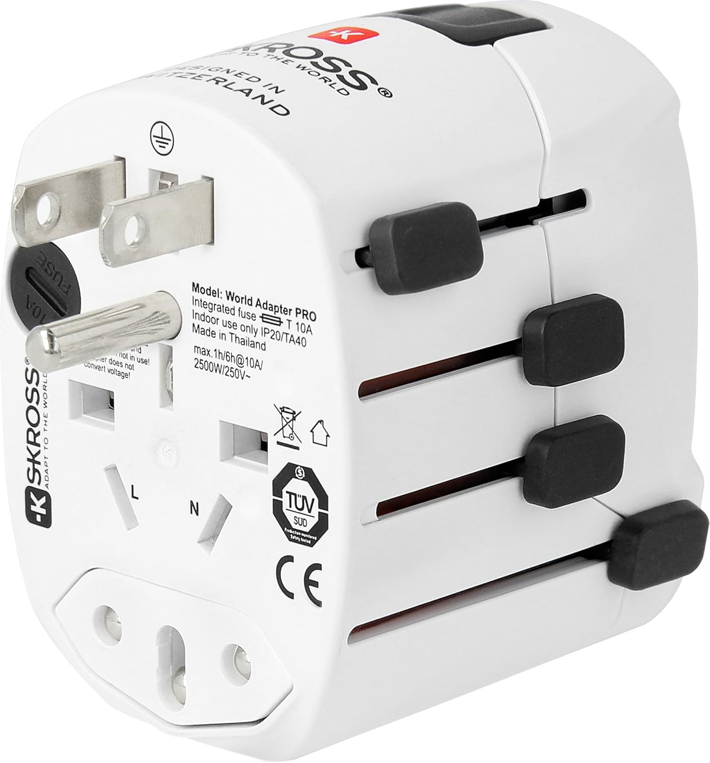 Skross PRO World Travel Adapter With Ground Plugs - Image 7
