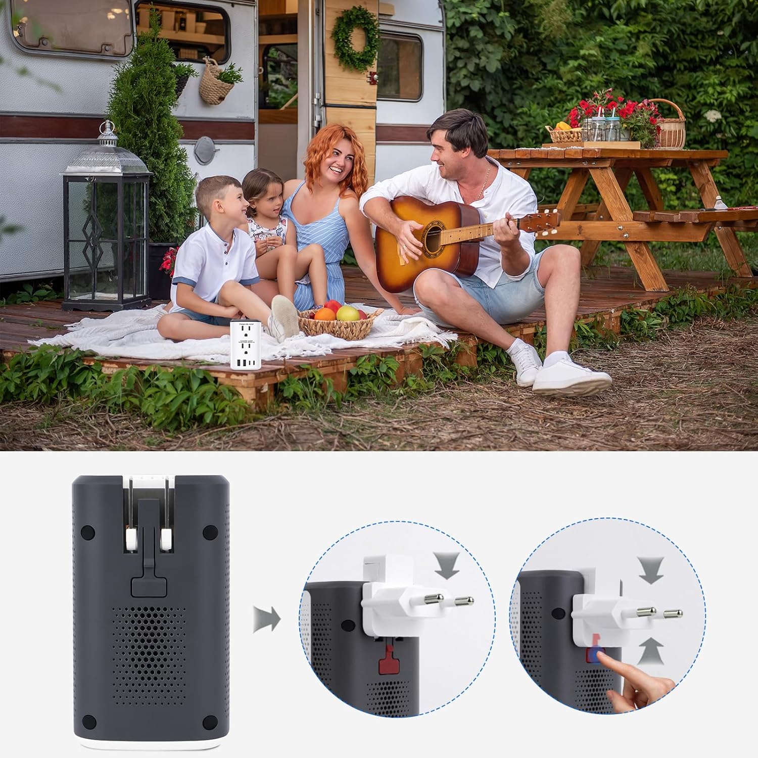 Voltage Converter Us to Europe, 220v to 110v Power Converter Combo, European Plug Converter 2300w Travel Adapter Worldwide, Step Down European, Travel Adapter Worldwide. - Image 7