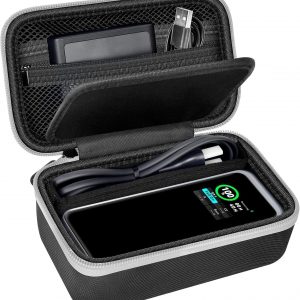 Case Compatible with Anker Prime Power Bank 26250, 27650, 20100, 25000mAh & Charging Base, Storage Travel Holder for Anker Laptop 737 Portable Chargers Prime USB C Cable, Adapter (Box Only)-Black