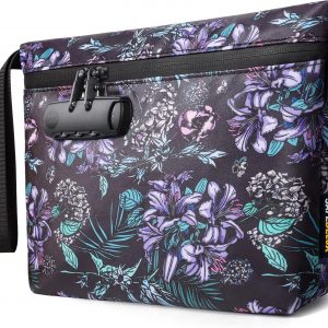 Smell Proof Bag, Odor Proof Bag with Combination Lock, Durable Smell Proof Container with Carbon Lining, Secure Odorless Travel Pouch for Home & On-the-Go
