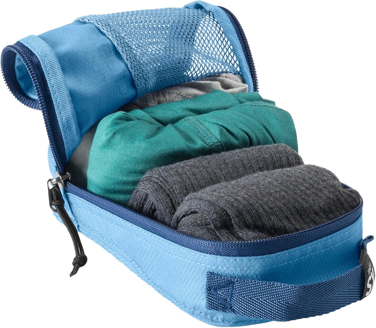 Eagle Creek Pack-It Reveal Cube Set - Packing Cubes for Compartmentalizing Luggage - Durable - Ultra-Lightweight - Water-Resistant - Easy Grab Zipper Pull - Mesh Windows - Blue Dawn - XS/S/M - Image 4