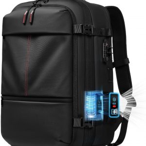 Vacuum Seal Backpack Travel with Built-in Pump 80L Expandable Travel Backpack with Vacuum System, TSA Lock Water Resistant Carry-On Backpack