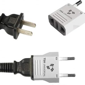 United States to Italy Travel Power Adapter to Connect North American Electrical Plugs to Italian Outlets for Cell Phones, Tablets, eReaders, and More (2-Pack, White)