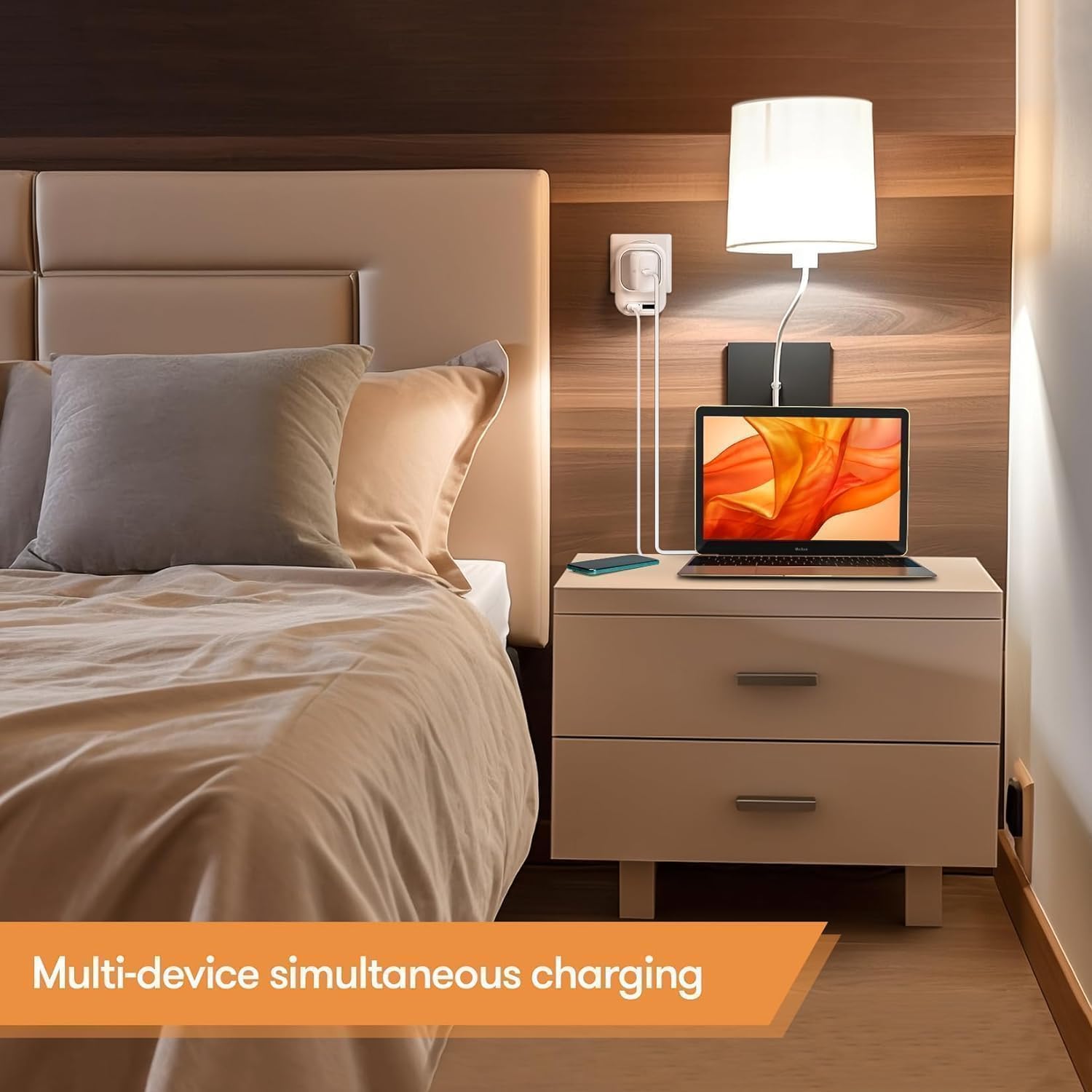 Mapambo 220V to 110V Voltage Converter US to Europe with 2 USB Port 2 USB C Fast Charging,Converter for European Travel Power Converter Adapter Combo for Germany France Italy Spain (Grey) - Image 5