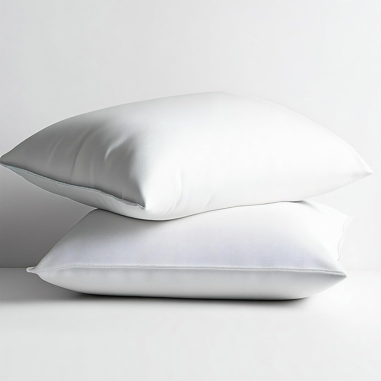 ZIYUHOME Waterproof Pillow Protectors 1 Pack King 20x38 Inches with Hidden Zipper Dust Moisture Sweat Proof Pillow Case Cover Protector Soft Comfortable White (1, King 20x38 inches ) - Image 5