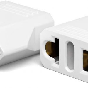 European to US Plug Adapter, Unidapt EU to US Adapters, Europe to USA Plug Adaptor, 220V to 110V Plug Pin Converter, Travel Adapters European to American, Canada, Mexico, Type A, 2-Pack