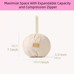 Travel Underwear Organizer Bag:Portable Luggage Organizer for women, Multi-Compartment Storage Bag for Clothes, Bras, and Accessories, Ideal for Suitcases and Carry-Ons