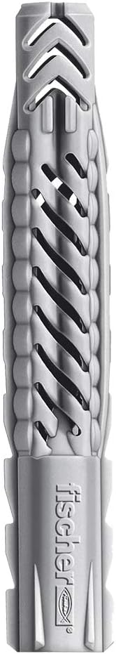 fischer Universal Plug UX 3/8 x 2 3/8" (10x60mm) R with Rim 50pcs Nylon Universal Operating Principle (Knotting or Expanding) Use in All Solid, Hollow and Board Building Materials - Image 2