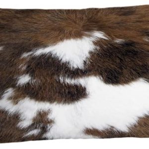 TOMWISH Pack of 2 Hidden Zippered Pillowcase Cowhide Accent Printing 12X20Inch Soft Decorative Cushion Cover for Sofa Bedroom Decorative Throw Custom Cotton Pillow Case Cushion Cover