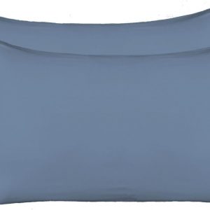 Extra Soft Jersey Knit Pillow Cases, Standard Size with Hidden Zipper, Soft Than Cotton, Pack of 2, Denim Blue