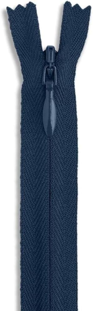 12 Inch Nylon Invisible Zipper for Sewing, DIY Crafts Dresses Skirts Pillows – Conceal Nylon Coil Zipper for Tailoring and Home Decor (Navy)