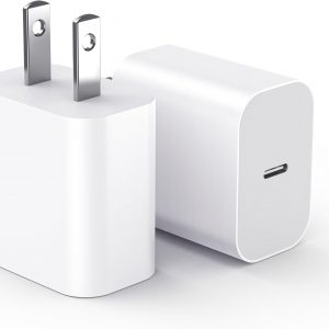 USBC Charger Block for iPhone 17 Charging Plug,MFI Certified Fast USB C Wall Cube 2Pack Power Adapter for iPhone16E/17/Air/Pro/Plus/Pro Max/15/14/13/12/11,for iPad Pro/Air/Mini USB-C Charge Brick Box