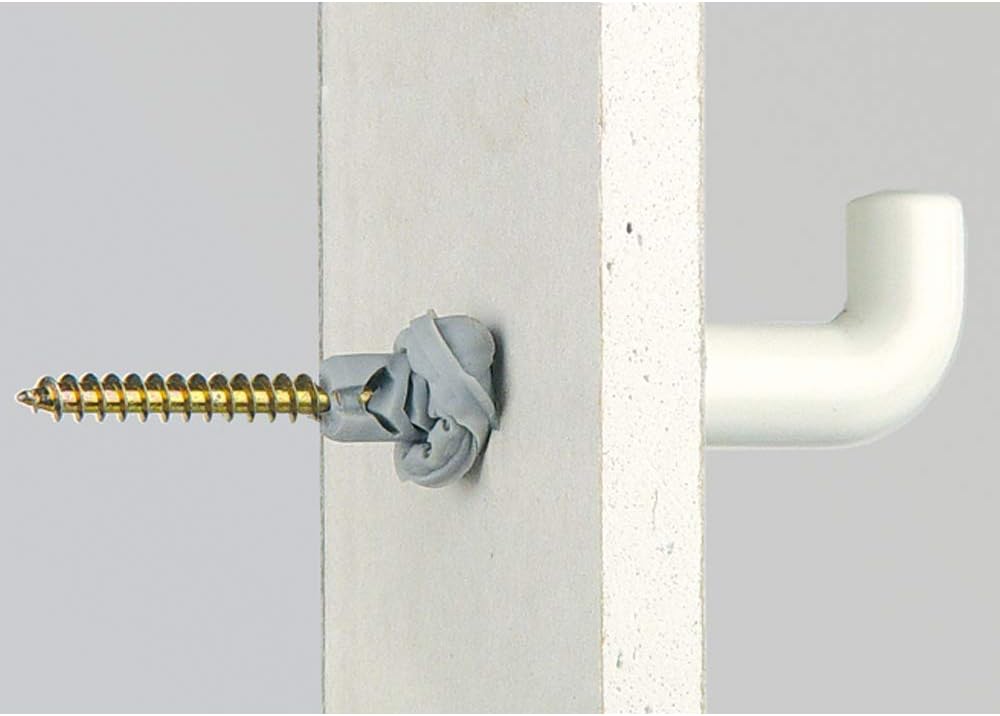 fischer Universal Plug UX 3/8 x 2 3/8" (10x60mm) R with Rim 50pcs Nylon Universal Operating Principle (Knotting or Expanding) Use in All Solid, Hollow and Board Building Materials - Image 3