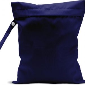 Waterproof Wet Bag for Swimsuit, Travel Beach Wet Dry Bag, Hidden Zipper Reusable Blue Wet Bags, for Travel Beach Wet Swimsuits Toiletries Diapers Dirty Gym Clothes Laundry Bag