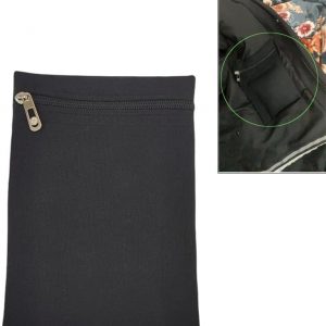 Jackets Sew-in Side Pocket with Zipper Sewing on Jacket Inside Pockets Anti-Theft Phone Pouch Passport Holder Hidden Travel Wallet Security Pocket for Zip-up Hoodie Windbreaker Sweatshirts Coat