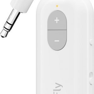 Twelve South AirFly SE | Bluetooth Wireless Audio Transmitter Adapter for AirPods/Headphones, 20+ Hr Battery, Works with 3.5mm aux Jacks on Airplanes, TVs, Gym Equipment, and Travel