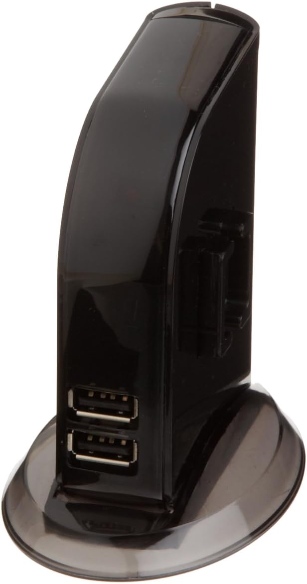 Amazon Basics 7 Port USB 2.0 Hub Tower with 5V/4A Power Adapter, Black - Image 3
