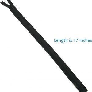 ZCZQC Invisible Nylon Coil 10PCS 16 Inch Nylon Invisible Sewing Zipper Bulk Hidden Zipper Black