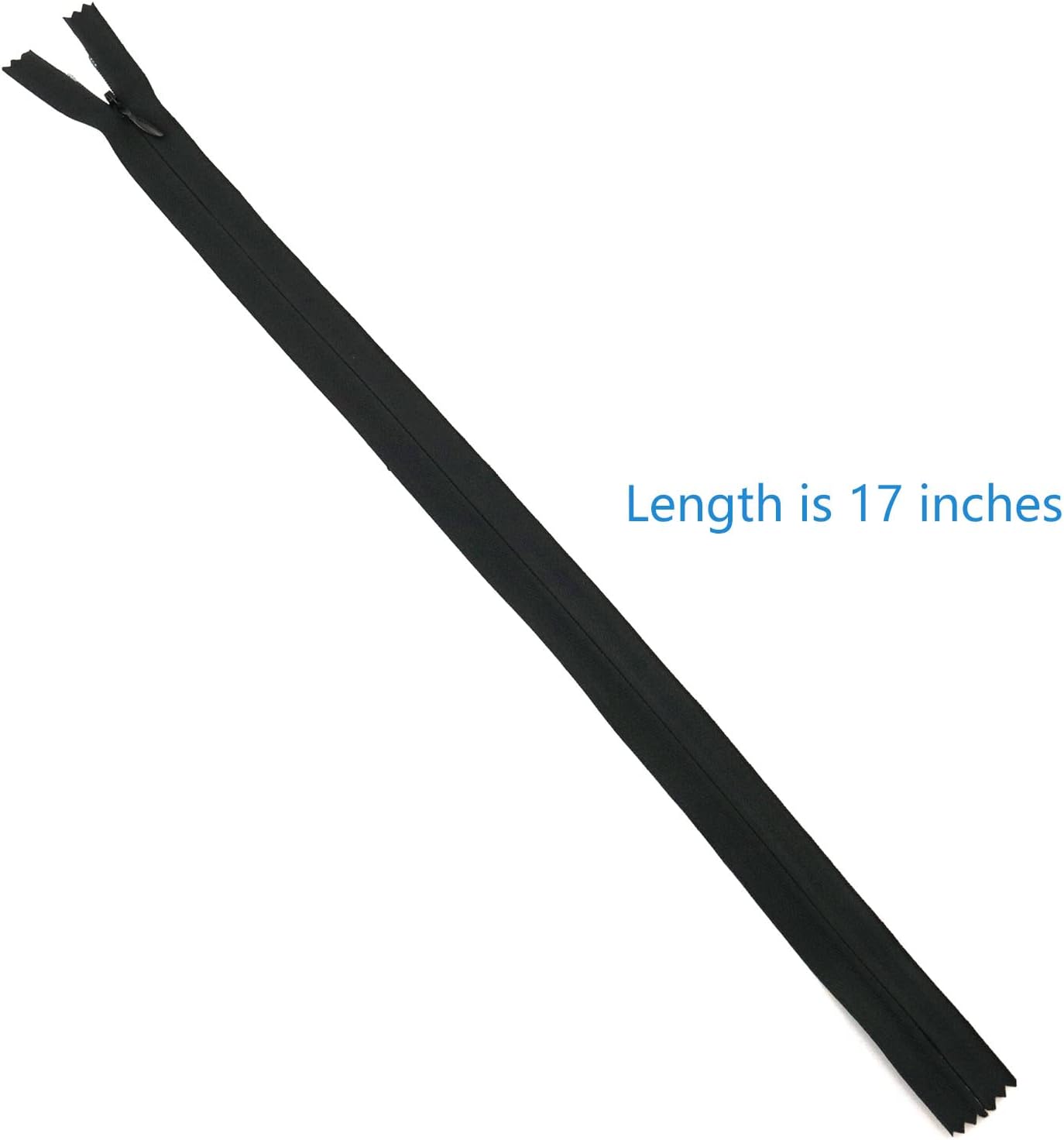 ZCZQC Invisible Nylon Coil 10PCS 16 Inch Nylon Invisible Sewing Zipper Bulk Hidden Zipper Black - Image 2