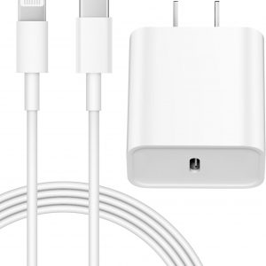 iPhone 14 13 12 Charger Fast Charging 20W PD USB C Wall Charger with 6FT Fast Charging Cable Compatible iPhone 14/13/12/11/Pro/Pro Max/Mini/Xs Max/XR/X, iPad