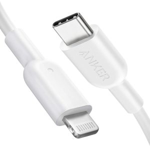 Anker USB C to Lightning Cable, 321 USB-C to Lightning Cable (6ft,White), MFi Certified for iPhone 13 Pro 12 Pro Max 12 11 X XS, AirPods Pro, Supports Power Delivery (Charger Not Included)