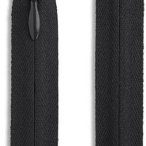 10 Inch Black Invisible Zipper – Non-Separating Nylon Zipper for Sewing, Dresses, Cushions & DIY Crafts