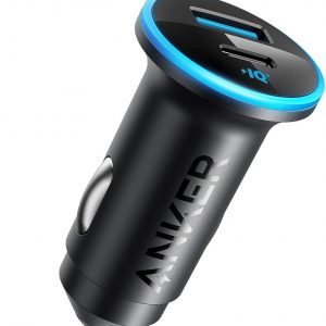 USB C Car Charger Adapter, Anker 52.5W Cigarette Lighter USB Charger, 323 Anker Car Charger with 30W PowerIQ 3.0 Fast Charging for iPhone 15/15 Plus/15 Pro/15 Pro Max, Galaxy S23/22, Pixel