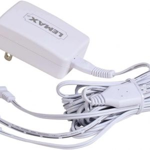 Lemax 94563 Switching Mode 3-Output Power Adapter, New 2019 Fixed US Plug V.2, White, 4.5V, 1000mA, Input 100-240V