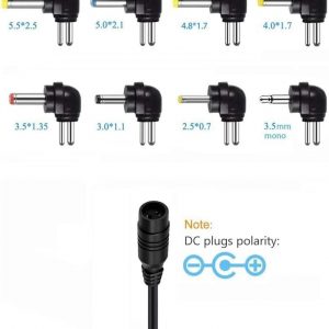 Belker 12W Universal 3V 4.5V 5V 6V 7.5V 9V 12V AC DC Adapter Power Supply for Household Electronics – Max. 1000mA