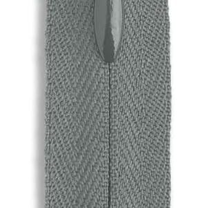 Heavy Duty Dark Grey Nylon Zipper – 24″ Invisible Non-Separating Zipper for Crafts & Sewing (2 mm Tooth)