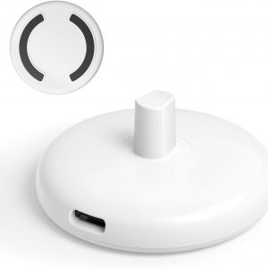 Induction Type C Charger Compatible with Oral-B Braun Electric Toothbrushes IO3/4/5/6, Pro 1/3/600/3000, D100, Portable Travel Charger Replacement for 3757, White