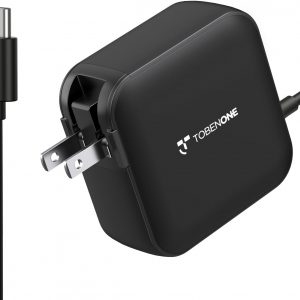 100W USB C Laptop Charger, Universal GaN III Power Supply Adapter, Replacement Foldable Fast Charger PD3.0 for MacBook Pro/Air, HP, Lenovo, Asus, Steam Deck, and All Type C Devices (5ft Cable)