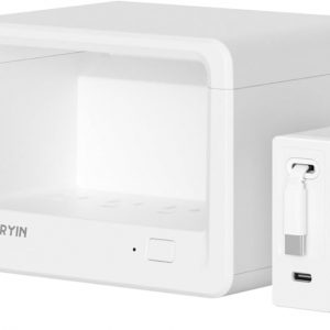 Gitryin 11-in-1 Desktop Charging Station with 3 Retractable Wall Chargers, 40W USB-C Power Strip with 5 AC, 3 USB C, 3 Type-C 33.5in Cables, Extension Cord with 1020J Surge Protection for Home Office