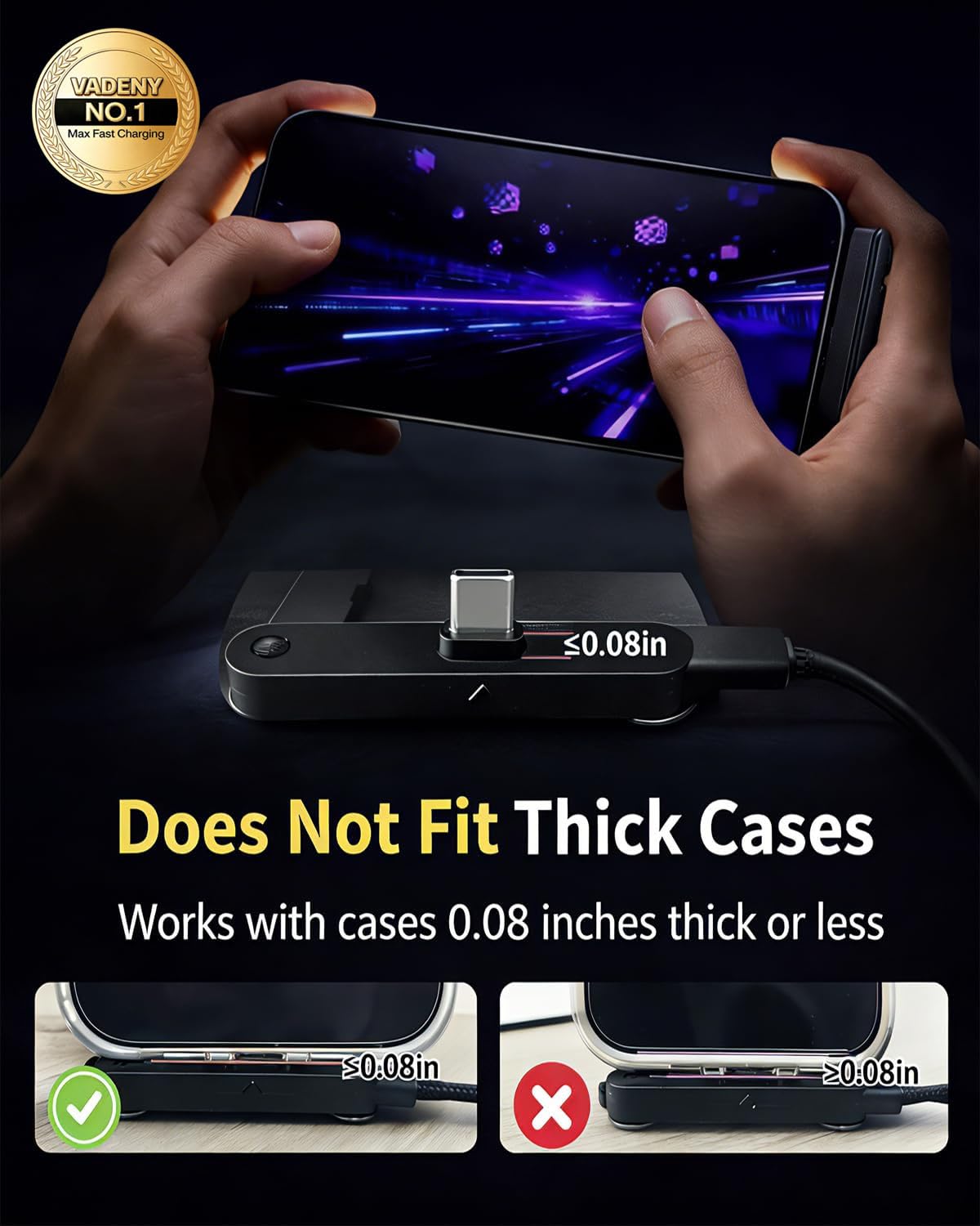 240w USB-C(Type-C) Cable,Invisible Holder Charger Cable with Stand,2-in-1 Braided Super Fast Charging Cables,Sideways Phone Charger,Multi Foldable 90° High-Speed Charge Cord,5ft C to C Data Cables - Image 3