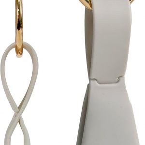 Magnetic Hat Clip for Women,Travel Hat Holder with Secure Lock – Hands-Free Carry for Straw Cowboy Caps at Beach & Vacation, Fashion Bag Clip for Luggage, Tote, Backpack (Light Grey)