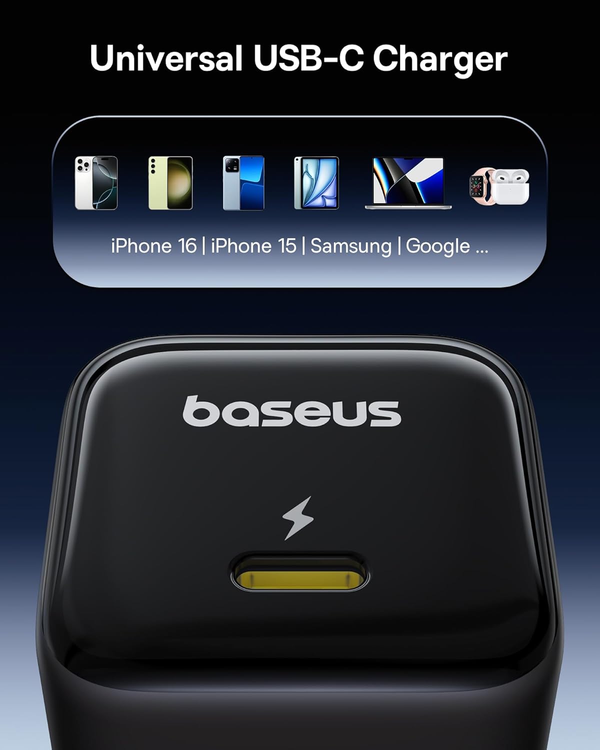 Baseus 45W USB C Charger Block, 2 Pack PPS Fast Charger Type C with USB-C Cable for iPhone 17/16/15 Series, iPad, Galaxy S24 Ultra and More Series - Image 7