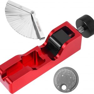 Spark Plug Gap Tool Set with Feeler & Gap Gauge for Most 10mm-16mm Spark Plugs – Universal Gapper for Gapping Adjustment and Measurement