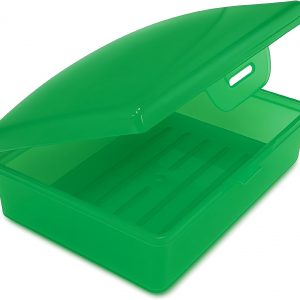 Soap Box Green, 1 Ct – Made in The USA – Soapbox with Hinged Lid and Secure Latch
