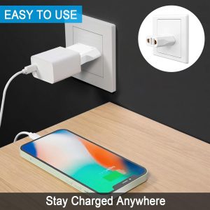 4 Pack European to US Plug Adapter, 220V to 110V Adapter Plug Converter, Travel Adapter European to American, Canada, Mexico, Type A, White