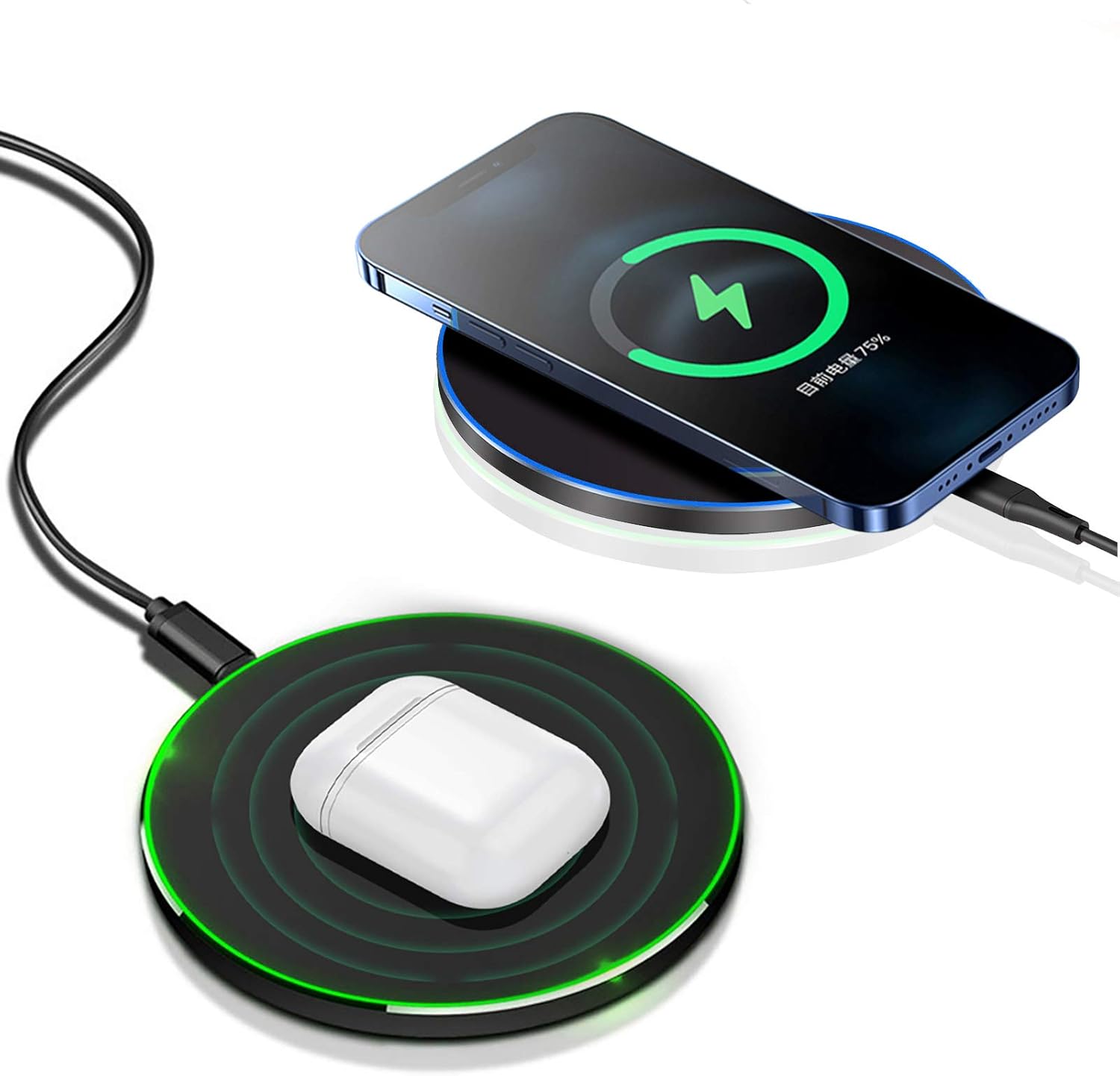 Fast Wireless Charger,20W Max Wireless Charging Pad Compatible with iPhone 17/17 Pro/16/15/14/13/12/SE/XS Max/XR,AirPods;FDGAO Wireless Charge Mat for Samsung Galaxy S25/S24/Note,Pixel/LG - Image 3