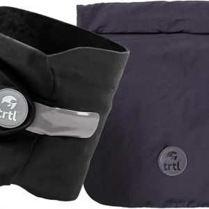 trtl Pillow – Scientifically Proven, Super Soft Neck Support Travel Pillow for Sleeping – Lightweight and Machine Washable – Ergonomic Design for Traveling on Airplanes, Cars, and Trains – Black