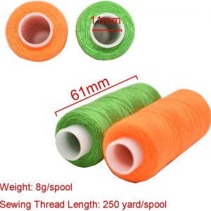 Sewing Thread 60 Colors Sewing Industrial Machine and Hand Stitching Cotton Sewing Thread (60 Color)
