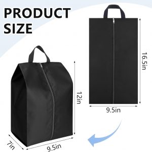 Shoe Bags for Travel, 6 Pack Large Oxford Fabric Portable Travel Shoe Bag with Zip for Storage and Packing Vacation Essentials