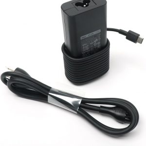 Dell 65W USB C Laptop Charger,Latitude 5500 5501 5510 5511 5520 5521 5530 5531 5540 AC Adapter with 3ft Power Cord, Black, HA65NM190