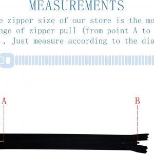 ANPURZII 3PCS #3 24 Inch Black Invisible Zippers for Sewing Skirts, Nylon Coil Bulk Zippers for Pocket, Pillow(Black 24″ 3PCS)