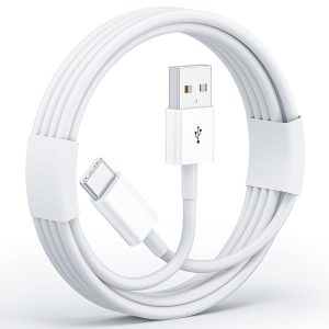 Car Carplay Cable for iPhone 17/15/16/16 Pro Max/Plus, USB A to USB C Cable for Car Carplay Charger, 3A Fast Charging USB C Cord for iPad Pro Air USB to C Charging Cable 3FT/0.9m, White