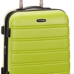 Rockland Melbourne Hardside Expandable Spinner Wheel Luggage, Lime, Carry-On 20-Inch