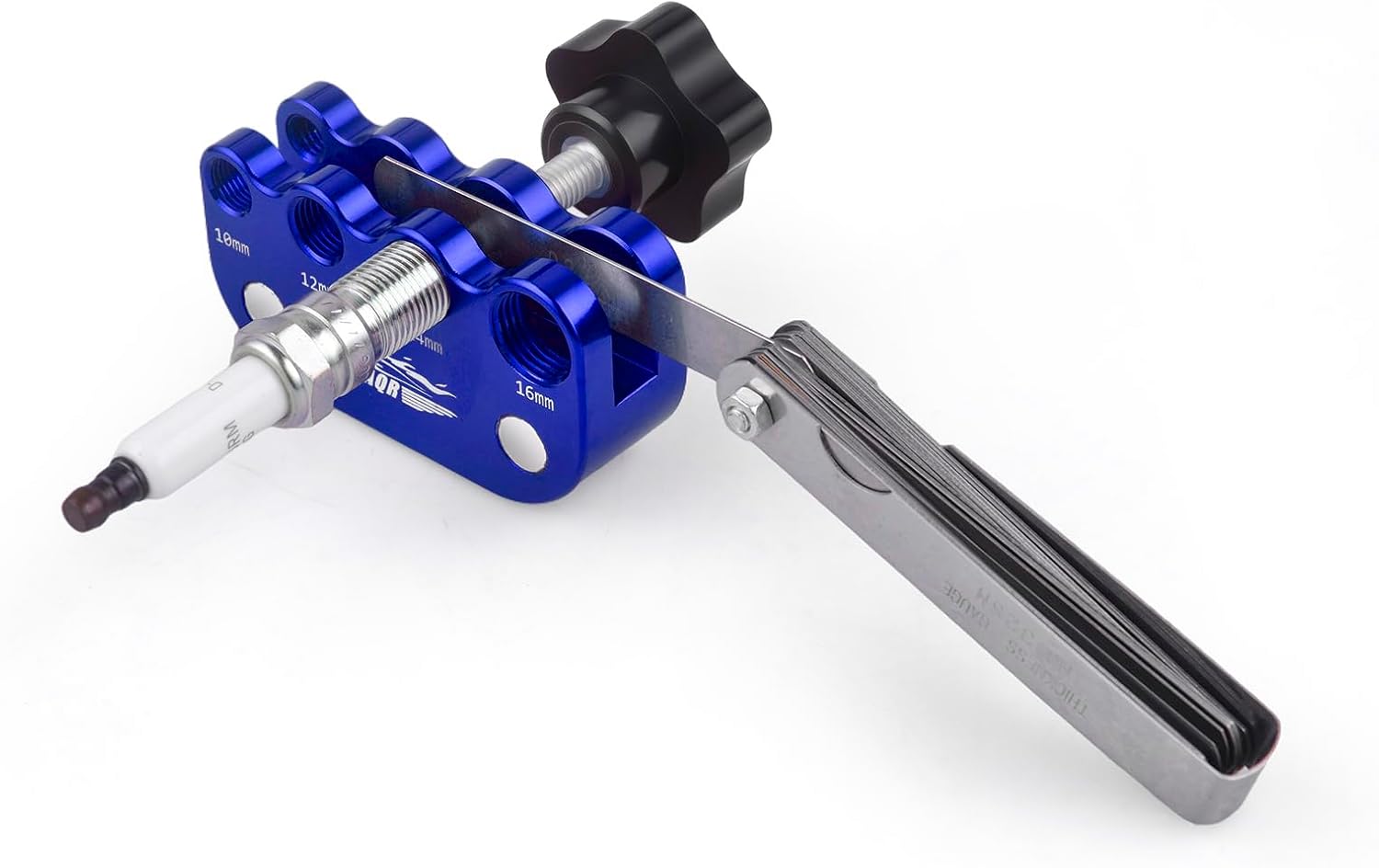 Universal Spark Plug Gap Tool for Most 10mm 12mm 14mm 16mm Spark Plugs with 1 Set Feeler Gauge Blue - Image 7